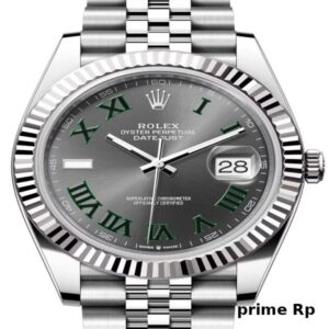 Replica Rolex Datejust 41mm Slate Grey Roman Dial with Jubilee Bracelet
