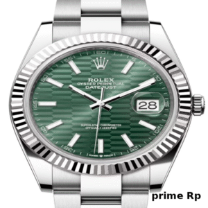 Replica Rolex Datejust 41mm Mint Green Motif Dial with Oyster Bracelet