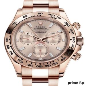 Superclone Rolex Daytona 40mm Rose Gold Sundust Diamond Baguette Dial – Clean Factory Replica