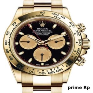 Superclone Rolex Daytona 40mm Yellow Gold with Black and Champagne Dial – Clean Factory Replica