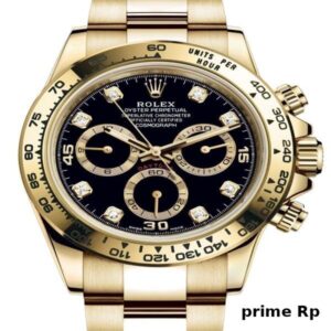 Superclone Rolex Daytona 40mm Yellow Gold Black Diamond Dial – Clean Factory Replica