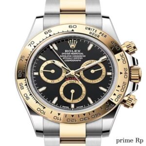 Superclone Rolex Daytona 40mm Two-Tone Black Dial – Clean Factory Replica
