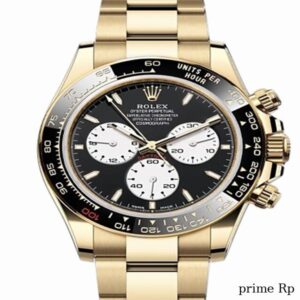 Superclone Rolex Daytona 40mm Le Mans Yellow Gold with Black Dial and Ceramic Bezel – Clean Factory Replica