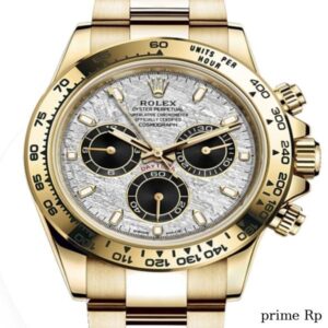 Superclone Rolex Daytona 40mm Yellow Gold Meteorite Dial with Black Subdials – Clean Factory Replica